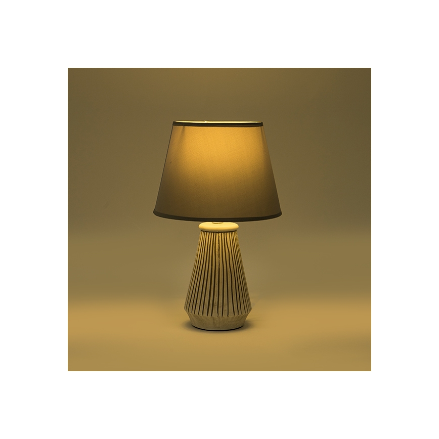 Stona lampa 1xE14/40W/230V patina/siva