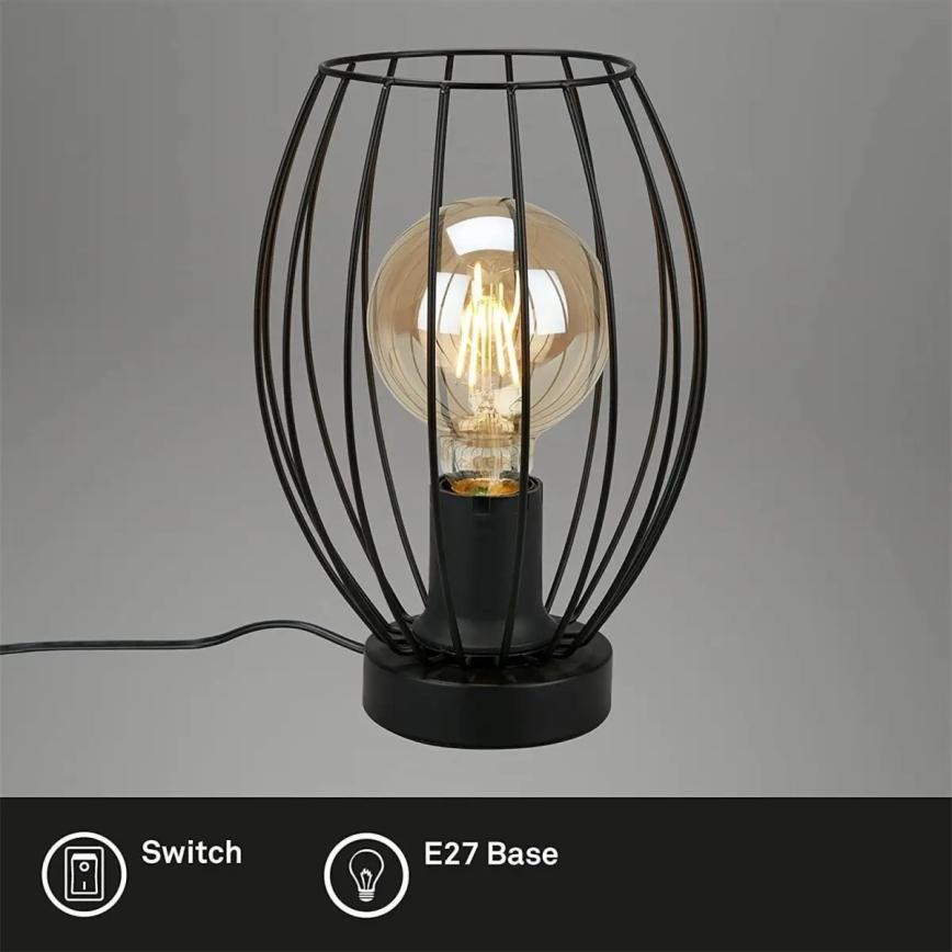 Stona lampa 1xE27/25W/230V crna