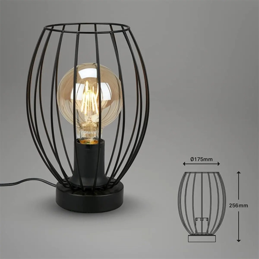 Stona lampa 1xE27/25W/230V crna