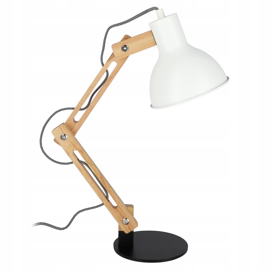 Stona lampa 1xE27/40W/230V bela/crna