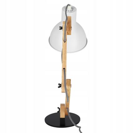 Stona lampa 1xE27/40W/230V bela/crna
