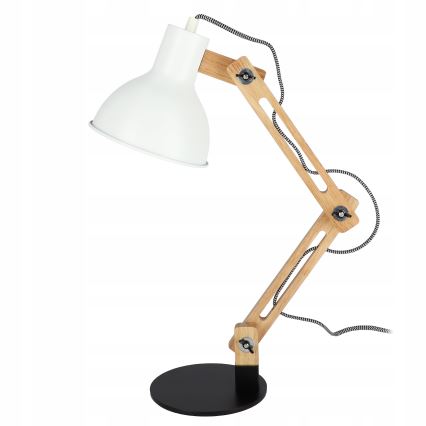 Stona lampa 1xE27/40W/230V bela/crna