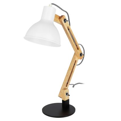 Stona lampa 1xE27/40W/230V bela/crna