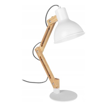 Stona lampa 1xE27/40W/230V bela