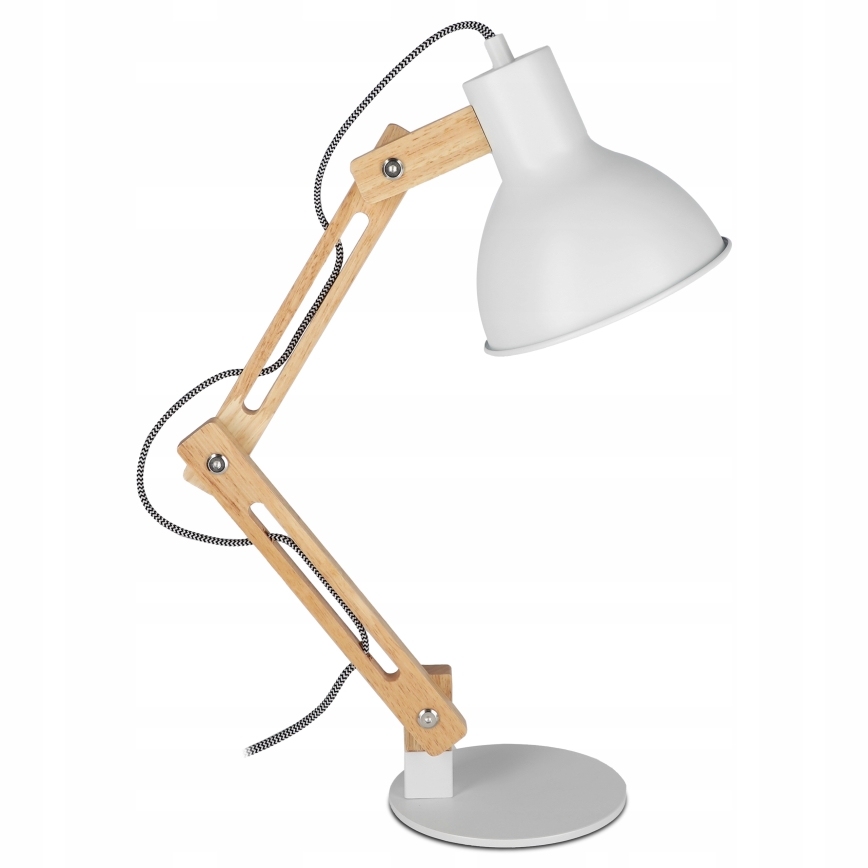Stona lampa 1xE27/40W/230V bela