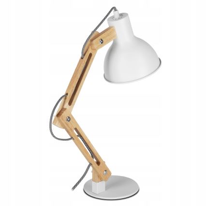 Stona lampa 1xE27/40W/230V bela