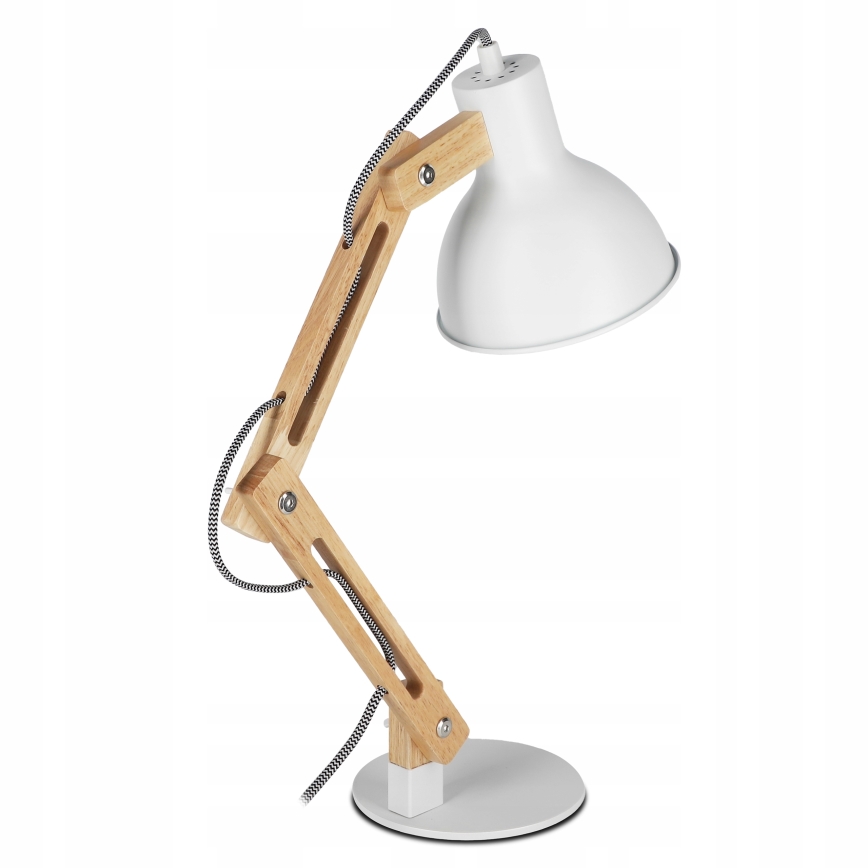 Stona lampa 1xE27/40W/230V bela