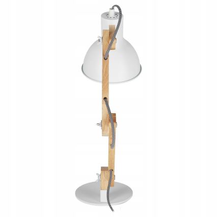 Stona lampa 1xE27/40W/230V bela