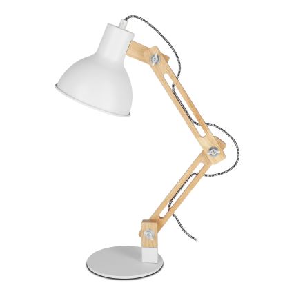 Stona lampa 1xE27/40W/230V bela