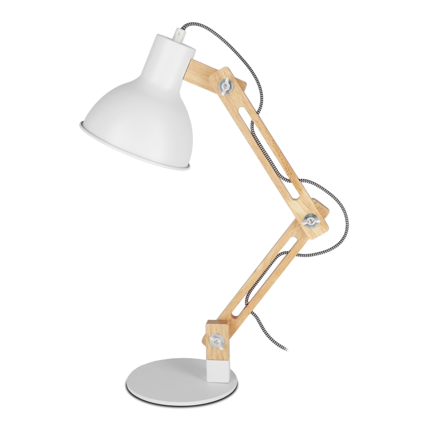 Stona lampa 1xE27/40W/230V bela