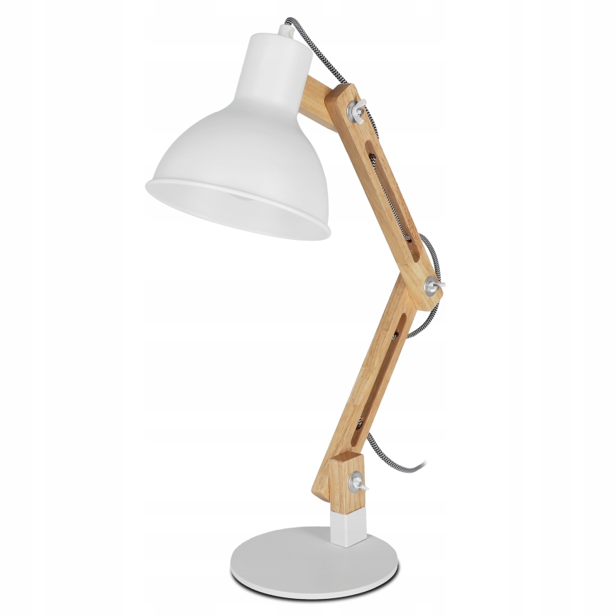 Stona lampa 1xE27/40W/230V bela