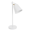 Stona lampa 1xE27/40W/230V bela