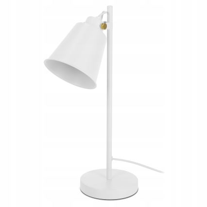 Stona lampa 1xE27/40W/230V bela