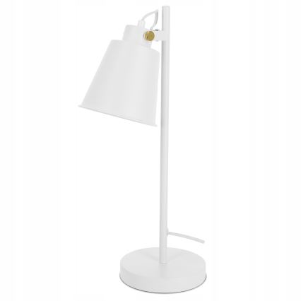 Stona lampa 1xE27/40W/230V bela