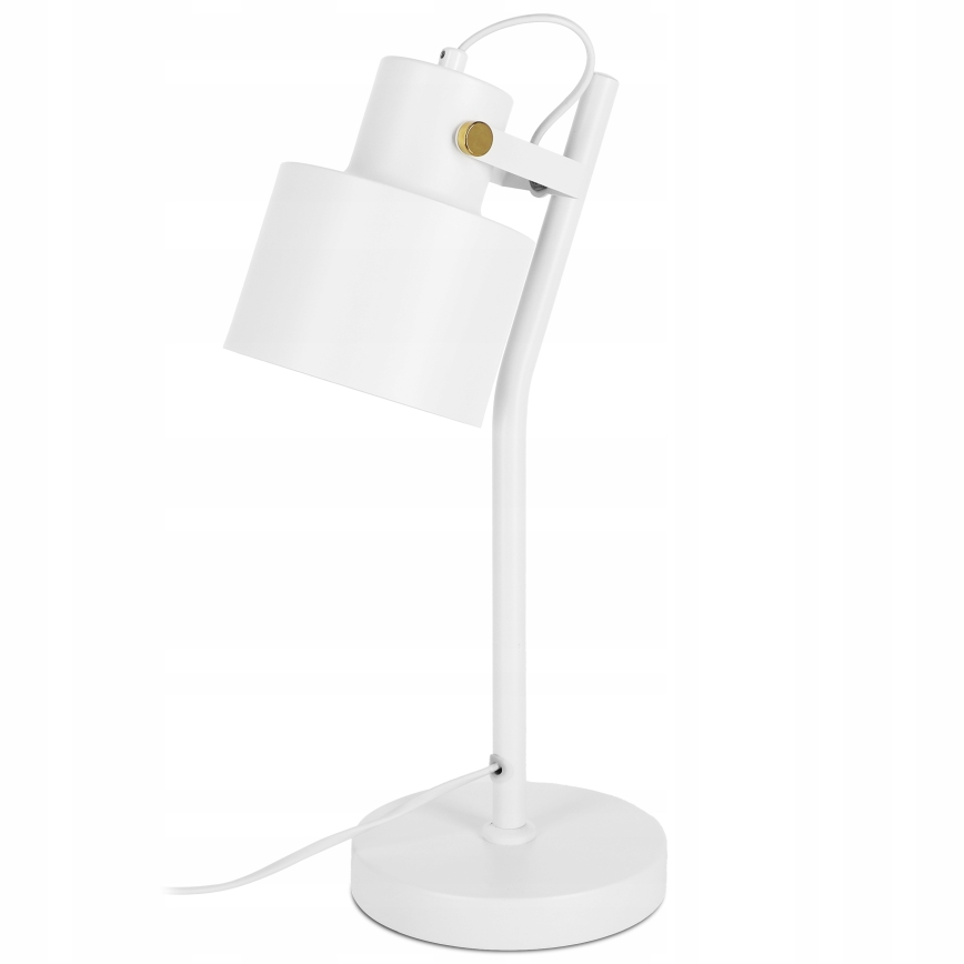 Stona lampa 1xE27/40W/230V bela