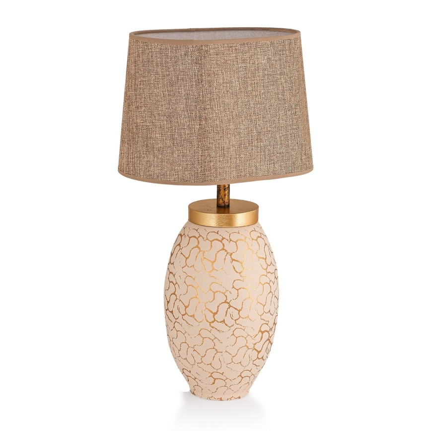 Stona lampa 1xE27/40W/230V bežna/zlatna