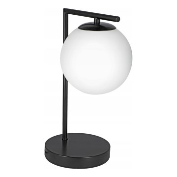 Stona lampa 1xE27/40W/230V crna/bela