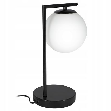 Stona lampa 1xE27/40W/230V crna/bela