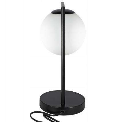 Stona lampa 1xE27/40W/230V crna/bela