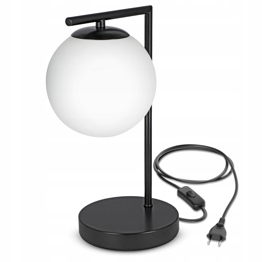 Stona lampa 1xE27/40W/230V crna/bela