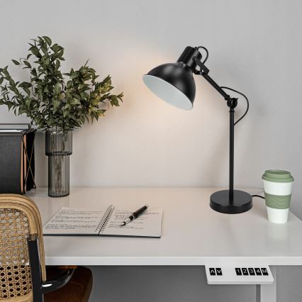 Stona lampa 1xE27/40W/230V crna