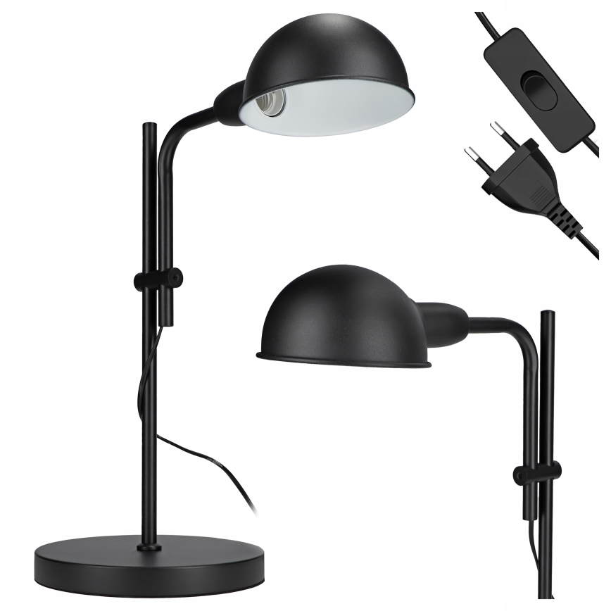 Stona lampa 1xE27/40W/230V crna