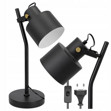 Stona lampa 1xE27/40W/230V crna