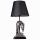 Stona lampa 1xE27/40W/230V crna/srebrna