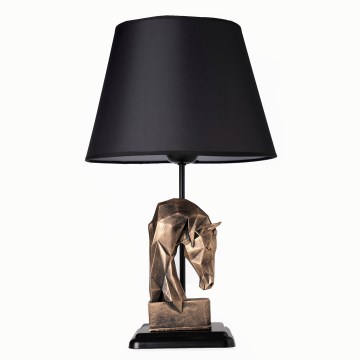 Stona lampa 1xE27/40W/230V crna/zlatna