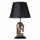 Stona lampa 1xE27/40W/230V crna/zlatna