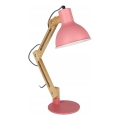 Stona lampa 1xE27/40W/230V ružičasta
