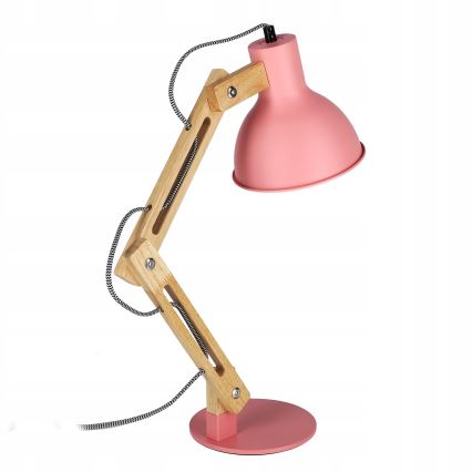 Stona lampa 1xE27/40W/230V ružičasta