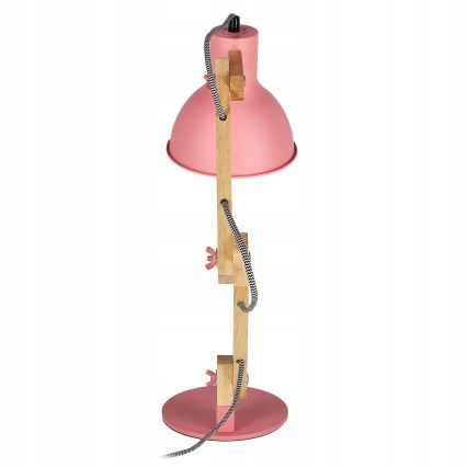 Stona lampa 1xE27/40W/230V ružičasta