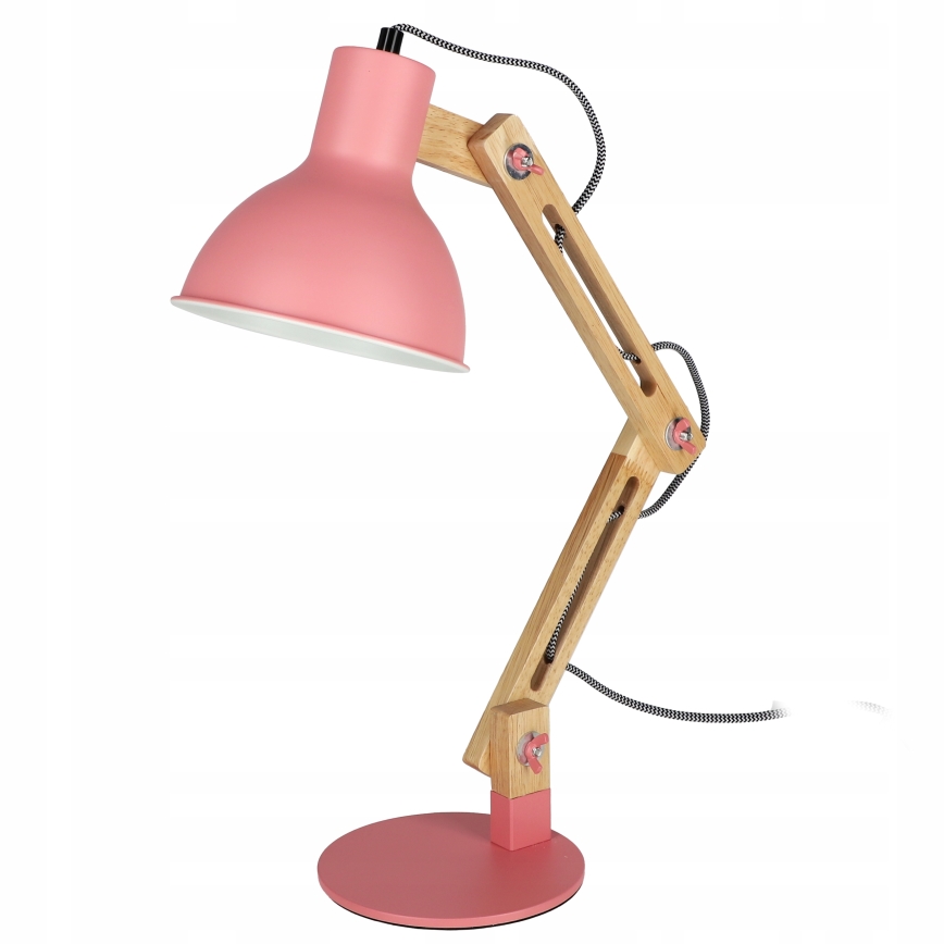 Stona lampa 1xE27/40W/230V ružičasta