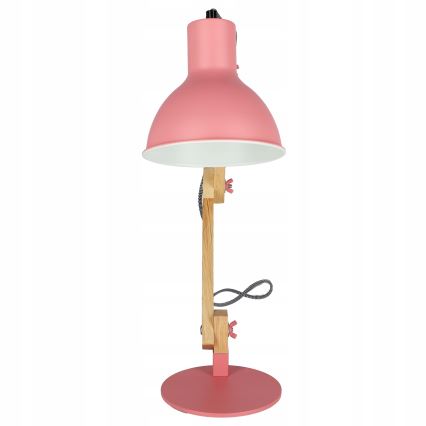 Stona lampa 1xE27/40W/230V ružičasta