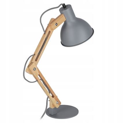 Stona lampa 1xE27/40W/230V siva