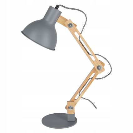 Stona lampa 1xE27/40W/230V siva