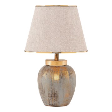 Stona lampa 1xE27/40W/230V zlatna/bež