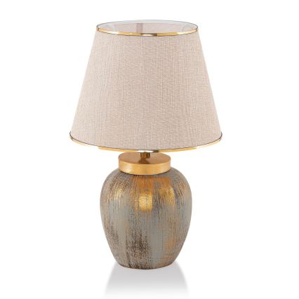 Stona lampa 1xE27/40W/230V zlatna/bež