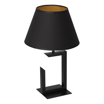 Stona lampa 1xE27/60W/230V 45 cm crna/zlatna