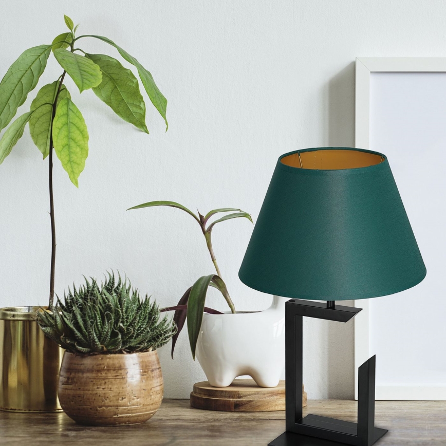 Stona lampa 1xE27/60W/230V, 45 cm, zelena/zlatna