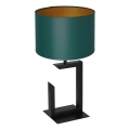 Stona lampa 1xE27/60W/230V 45 cm zelena/zlatna