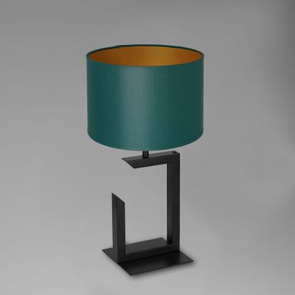 Stona lampa 1xE27/60W/230V 45 cm zelena/zlatna