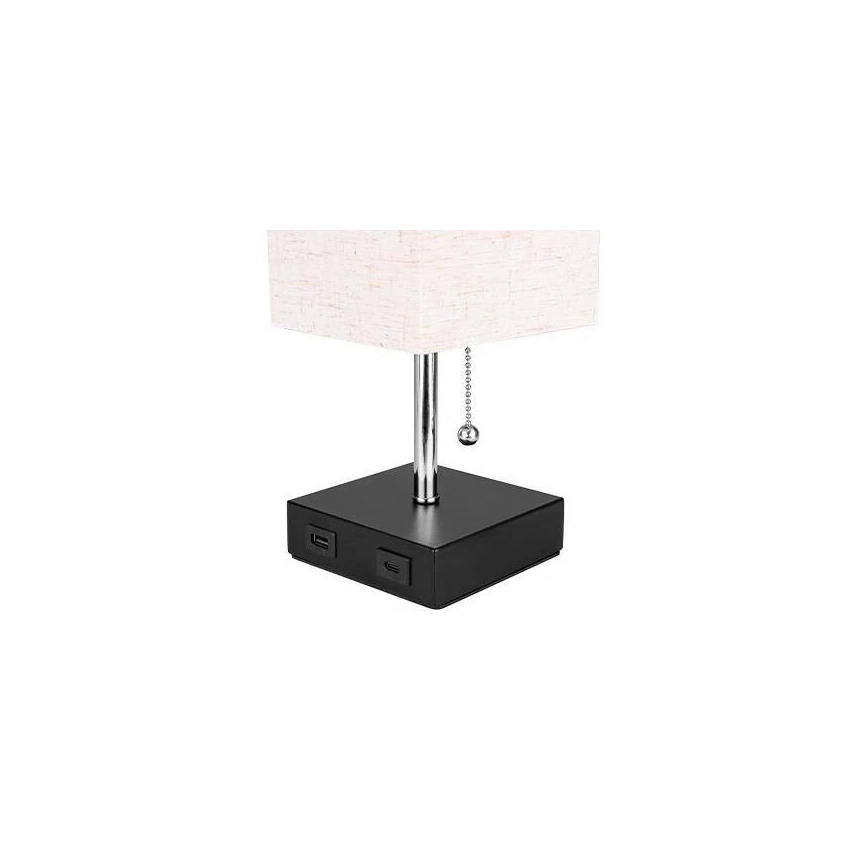 Stona lampa 1xE27/60W/230V sa USB punjačem