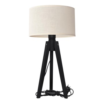 Stona lampa ALBA 1xE27/15W/230V krem/borovina