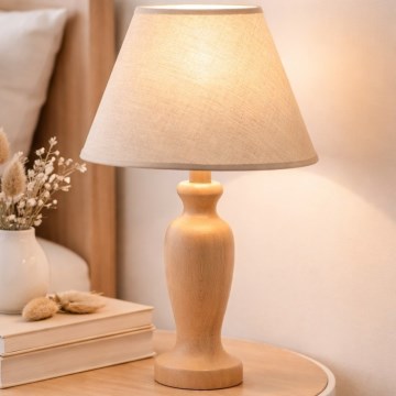 Stona lampa AMFORA 1xE27/60W/230V bež/buk
