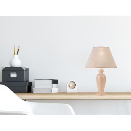 Stona lampa AMFORA 1xE27/60W/230V bež/buk