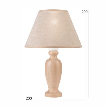 Stona lampa AMFORA 1xE27/60W/230V bež/buk