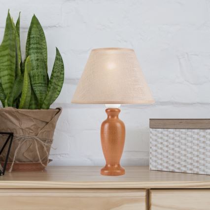 Stona lampa AMFORA 1xE27/60W/230V braon/bukva