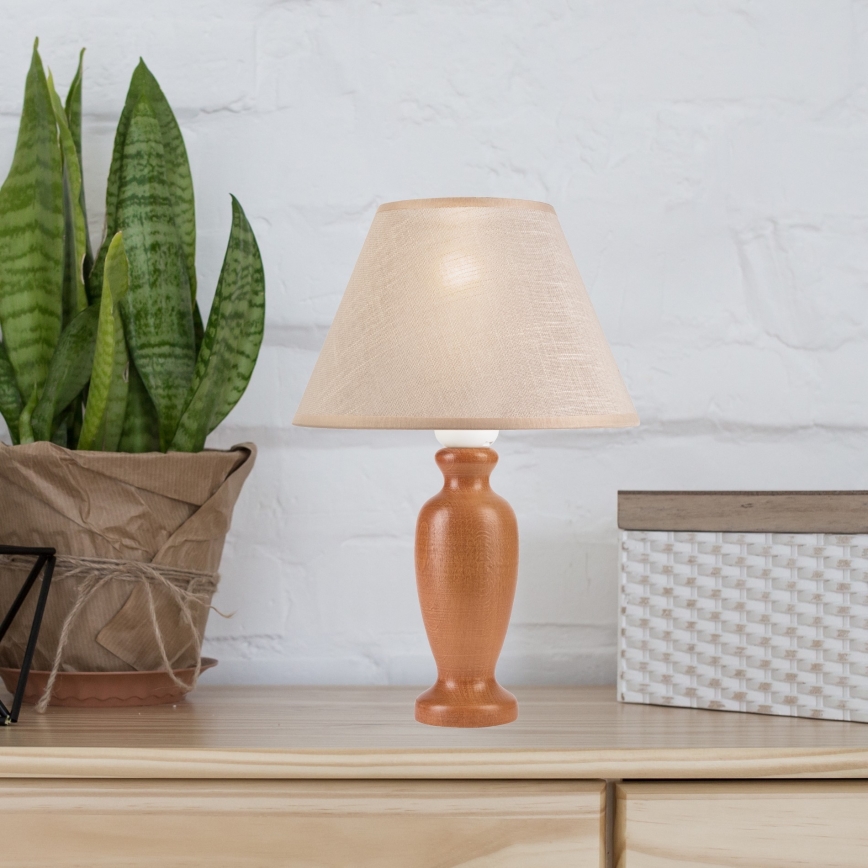 Stona lampa AMFORA 1xE27/60W/230V braon/bukva